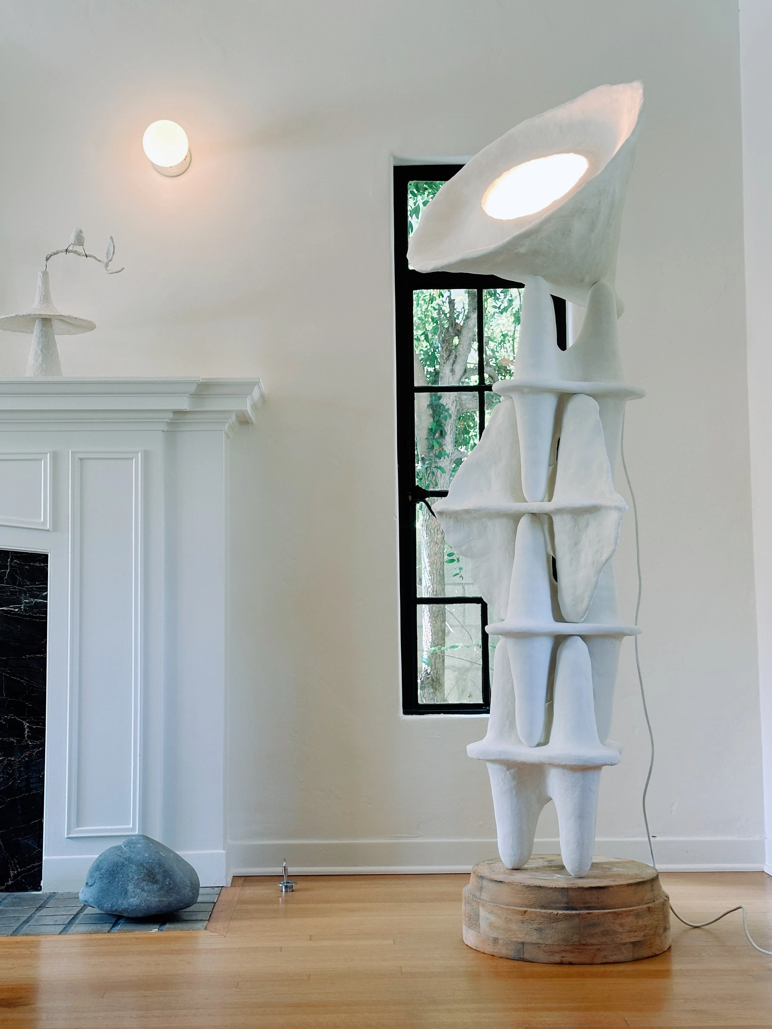 Wallace. Light sculpture by artist James Benn, O.M. Studio, Los Angeles