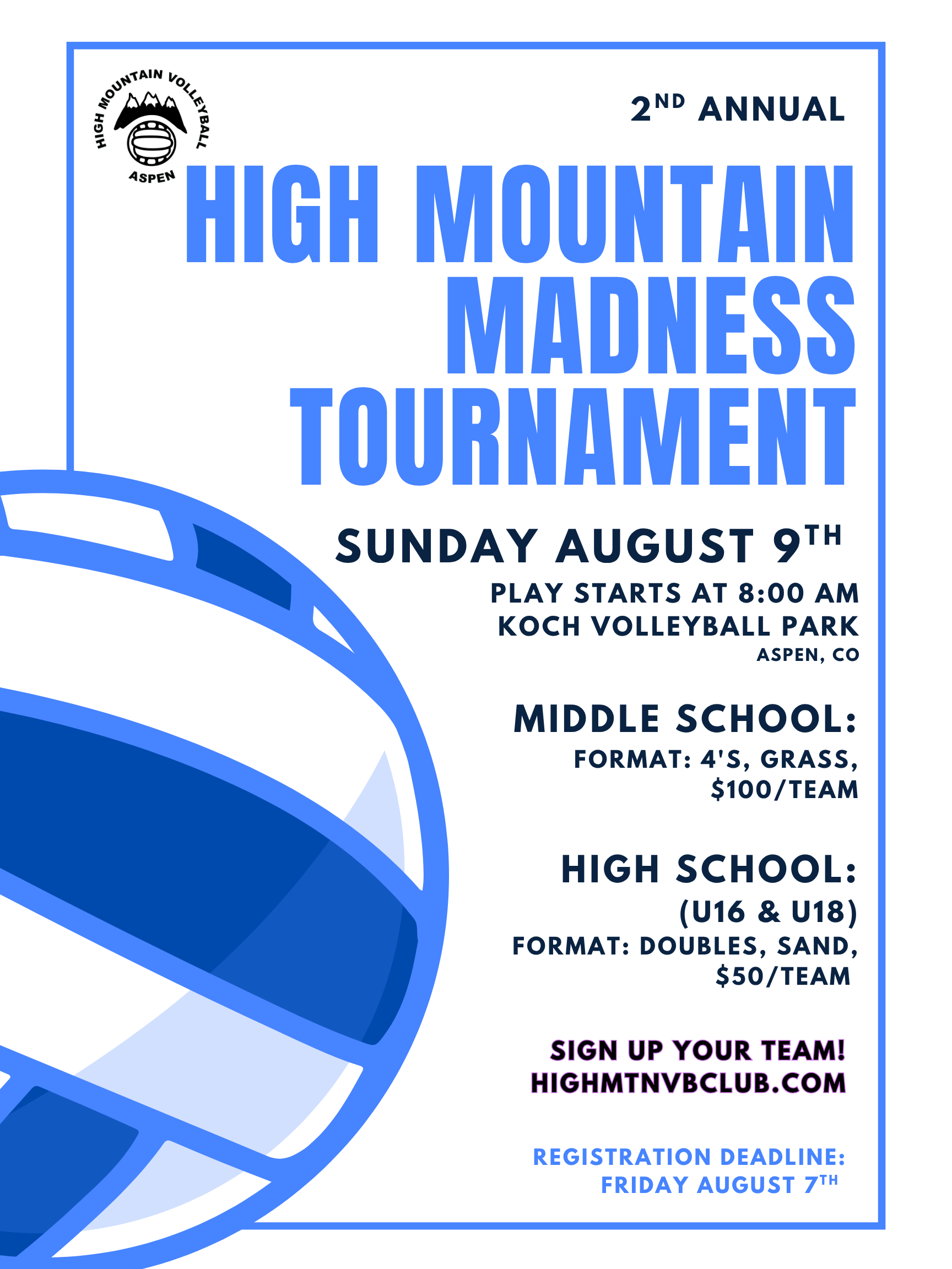 High Mountain Madness High School Divisions