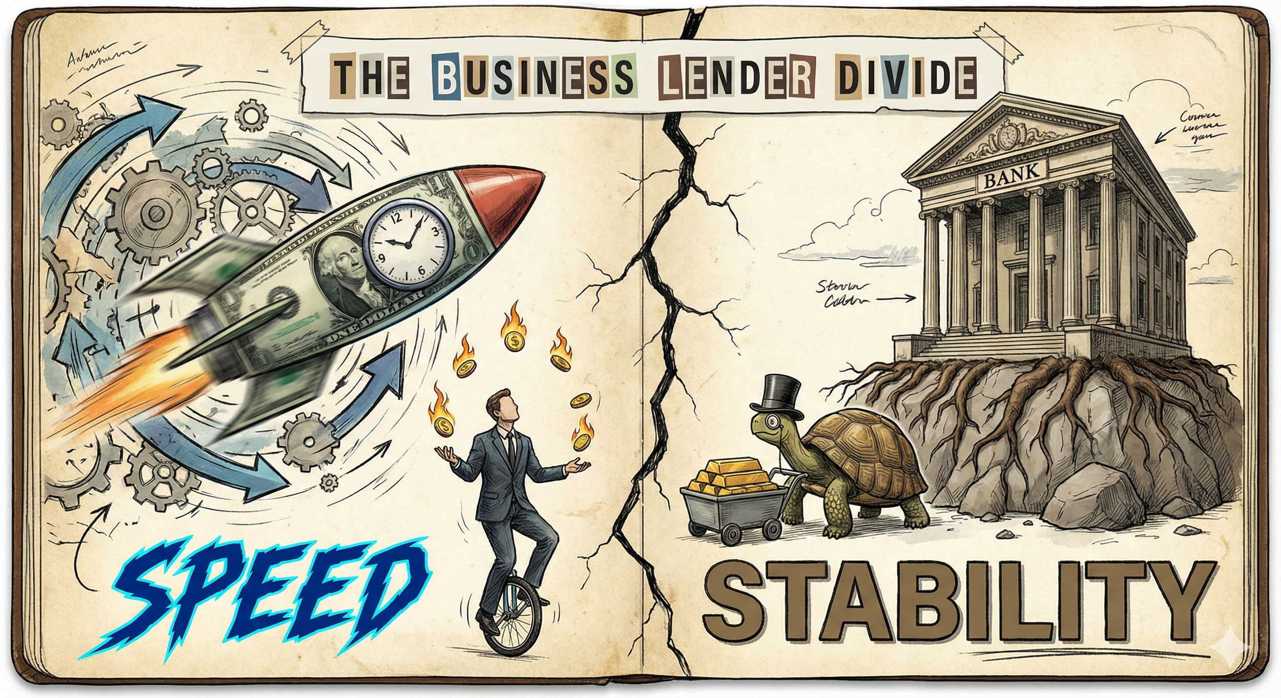 The Business Lender Divide, Speed vs. Stability