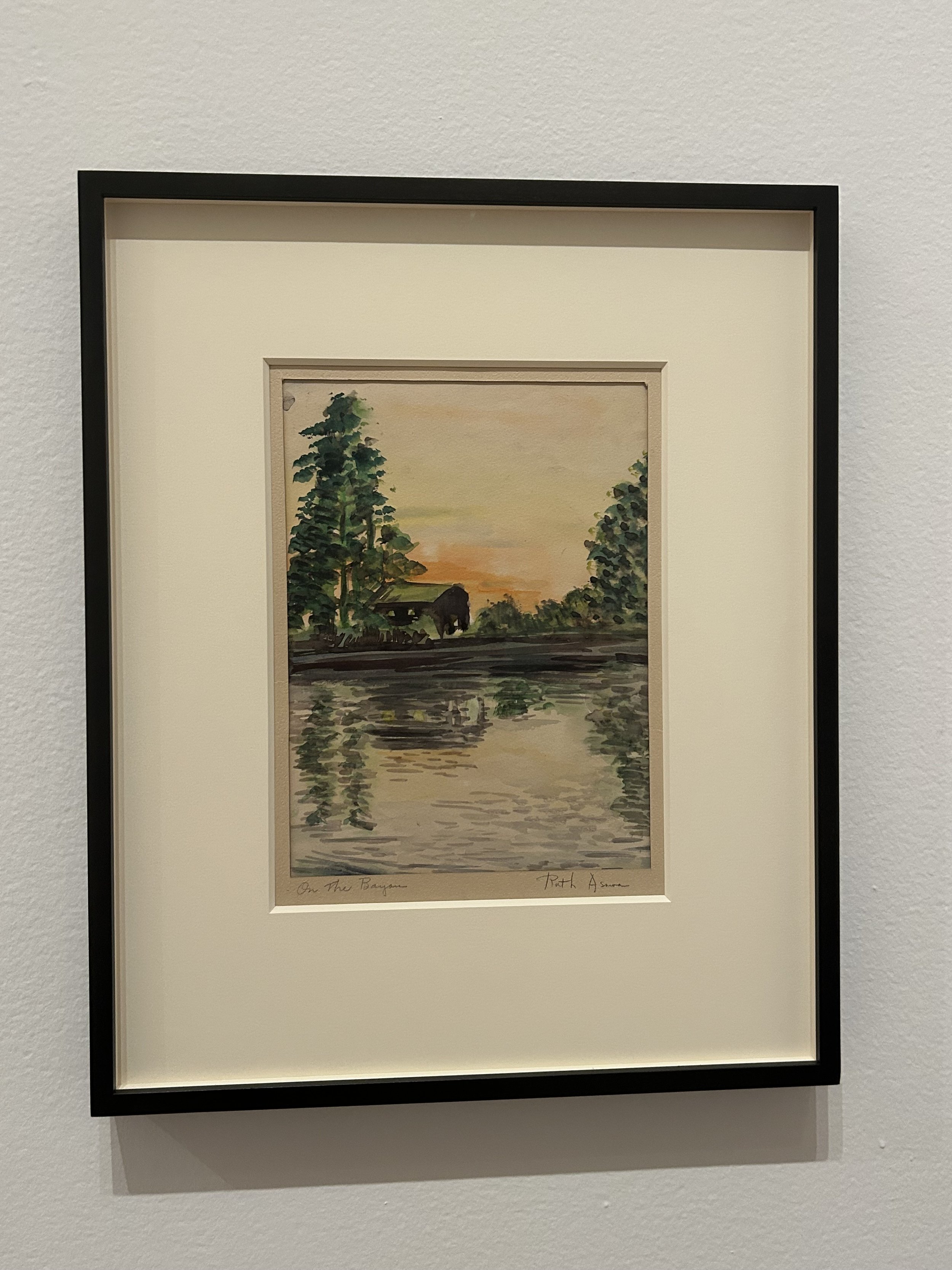  On the Bayou (WC.309) 1943  Watercolor on paper   Private collection 