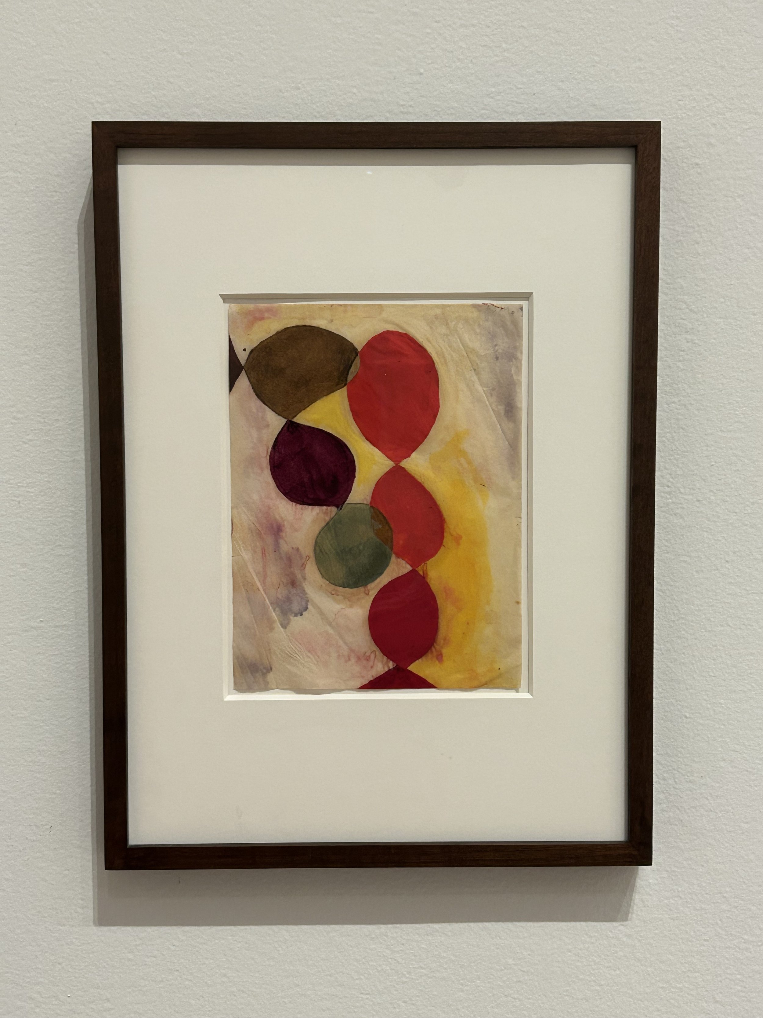  Untitled (BMC.85, Dogwood Leaves)   c.1948-49  Oil and watercolor on paper  Private collection. Courtesy Waqas Wajahat, New York 