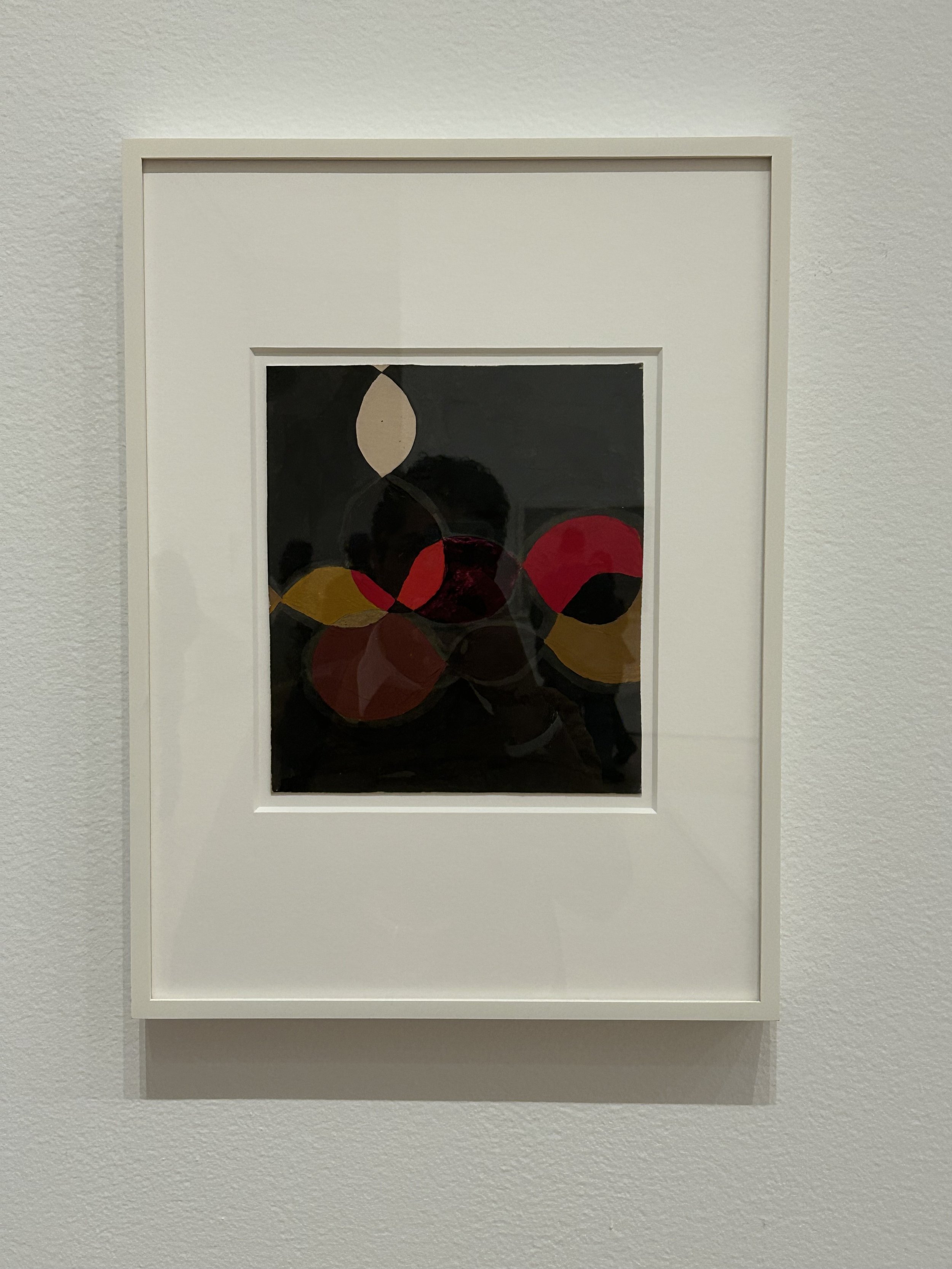 Untitled (BMC.83, Dogwood Leaves)   c.1948-49  Oil, watercolor, and ink on paper  Private collection 
