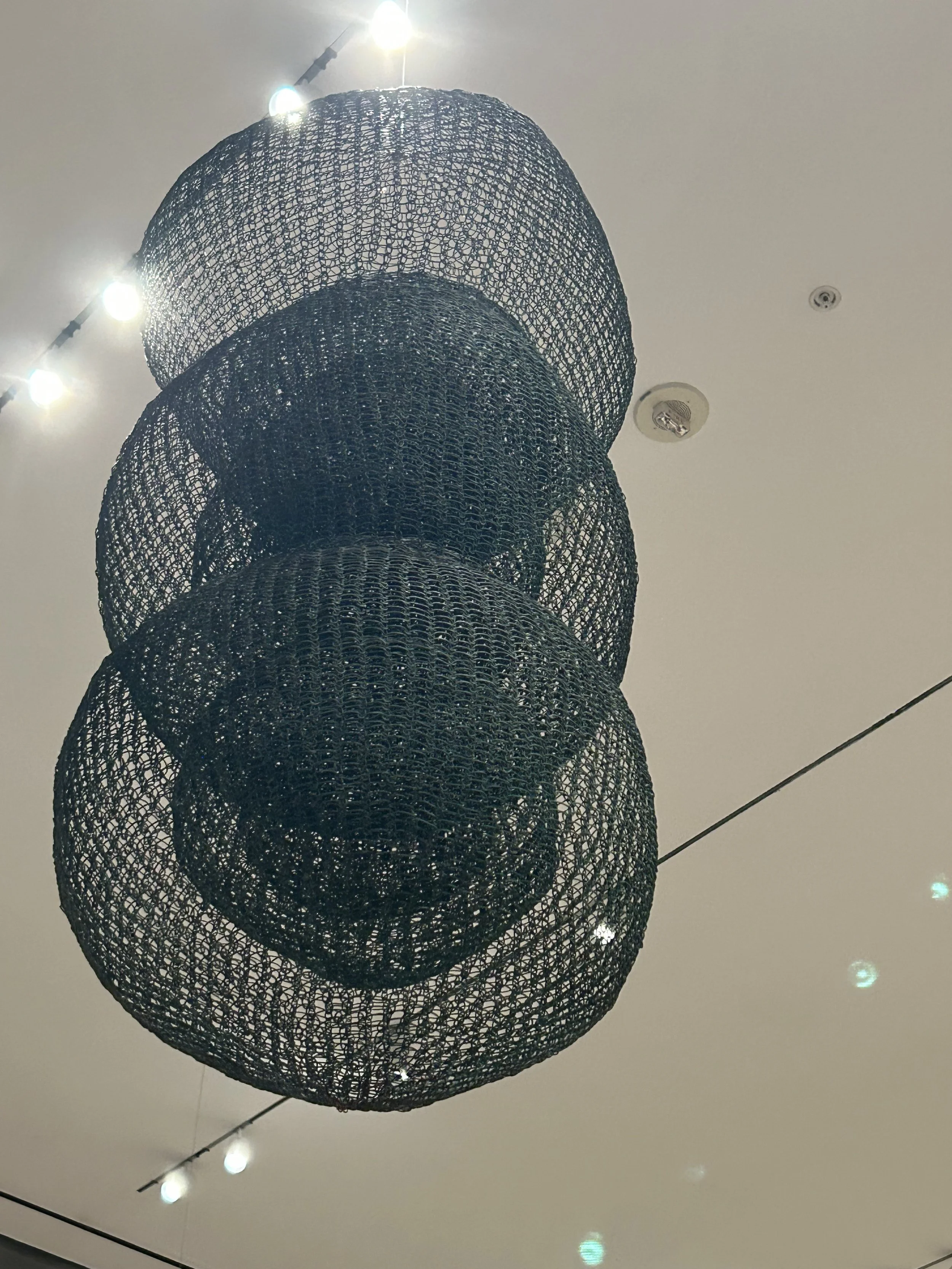  Untitled (S.208, Hanging Three Interlocking, Three-Layered Sphere)   c. 1959-60  Copper wire   Private collection 