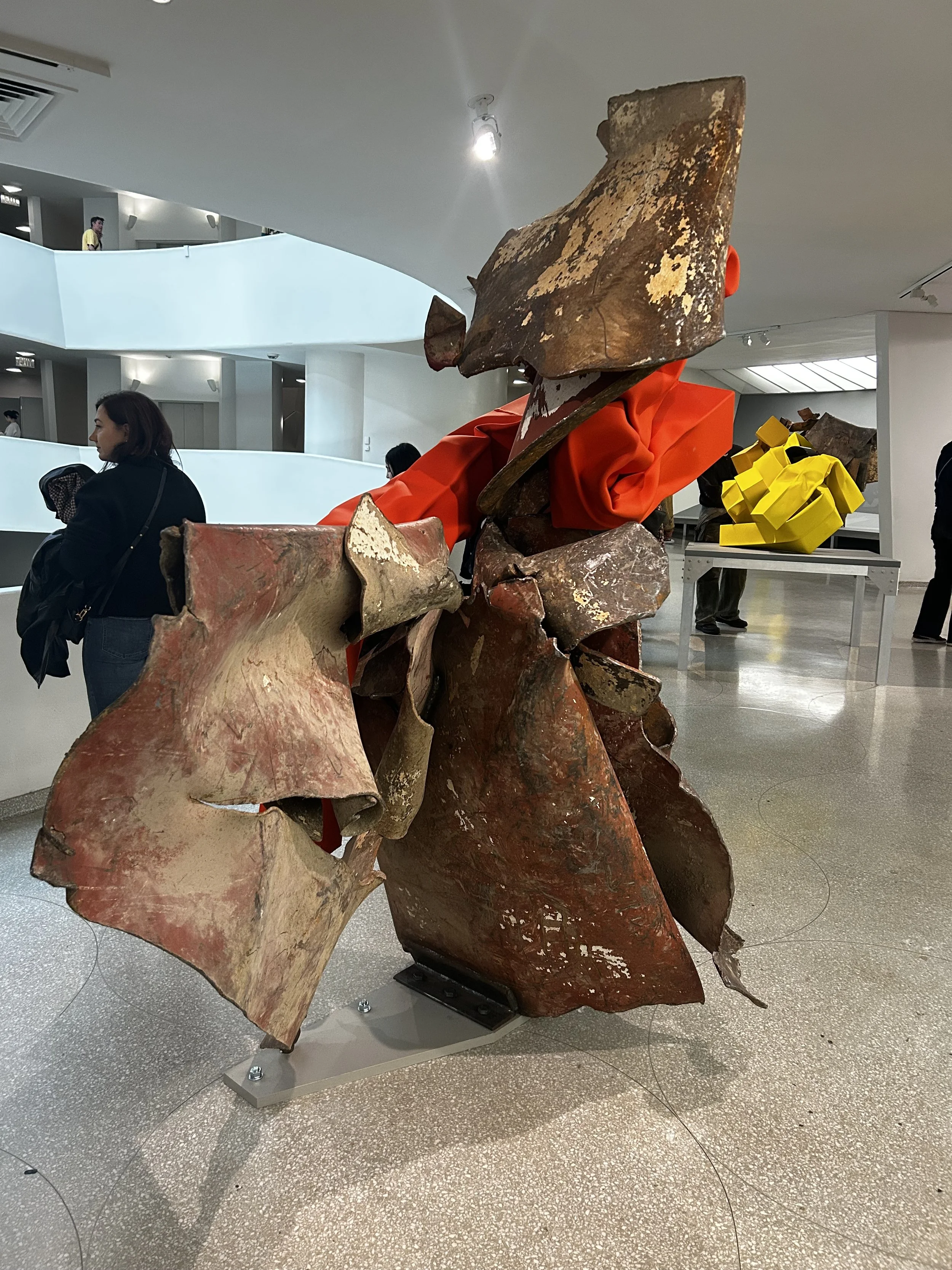  Offenbach Barcarolle  2019  Found steel, stainless steel, and urethane paint  Solomon R. Guggenheim Museum, New York, Purchased with funds contributed by the international Director's Council, and partial gift of David Zwirner 2023.11 