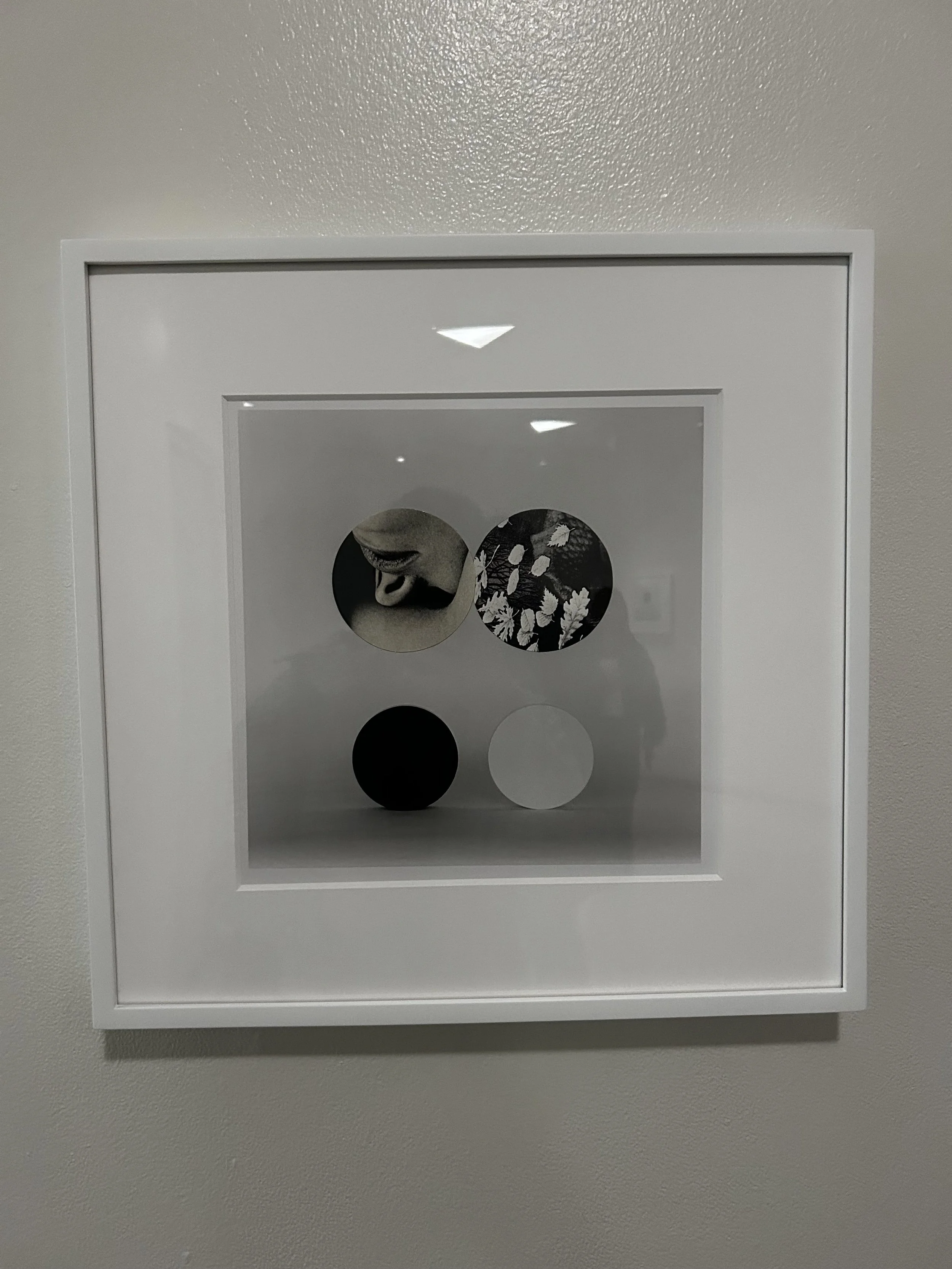  A Nose  2015  Paper collage on gelatin silver print  Private collection 