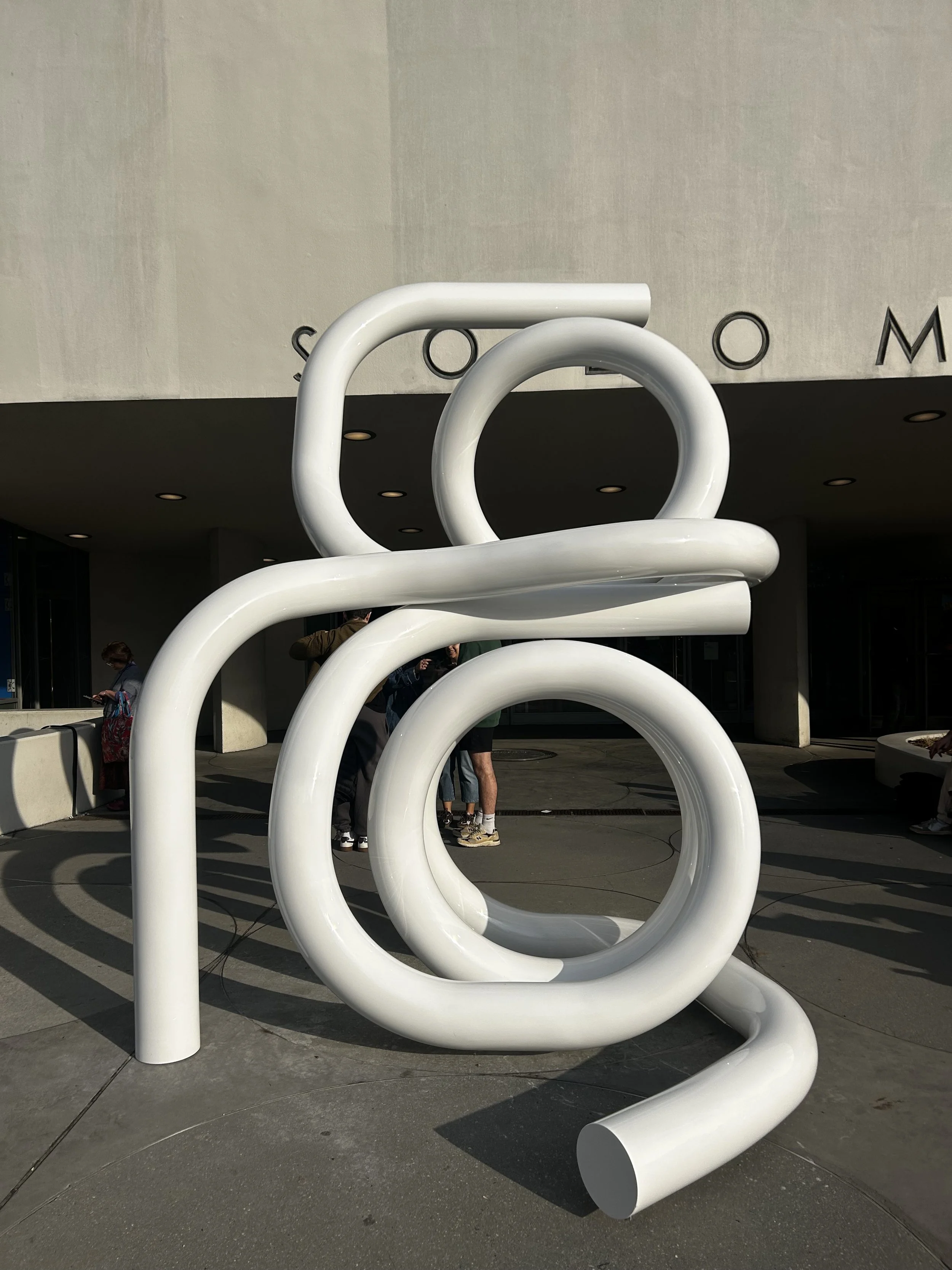  Victoria  2026  Stainless steel and urethane paint  Collection of the artist, courtesy Gagosian 