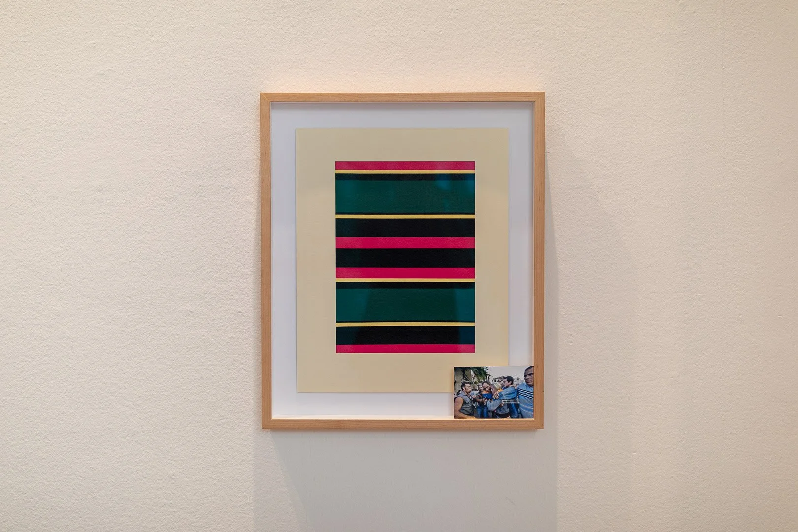  Francisco Masó  (b. Havana, Cuba, 1988)  Page 12. Volume IV. Tome I (Aesthetic Register of Covert Forces Series)  2022  Acrylic on canvas  25 x 21 in.  Courtesy of the Artist  Photography by Laura Serdiuk, Women in the Arts, Inc. 