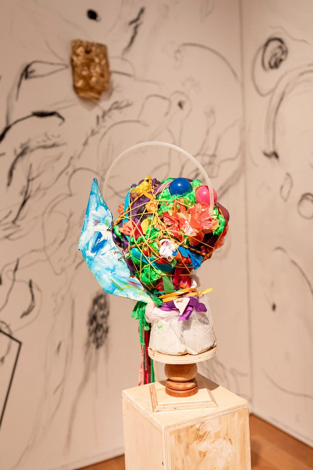  I Am Here: Fragments, Trances, and Improvised Architectures,  2026 (Detail View)  Photography by Laura Serdiuk, Women in the Arts, Inc. 