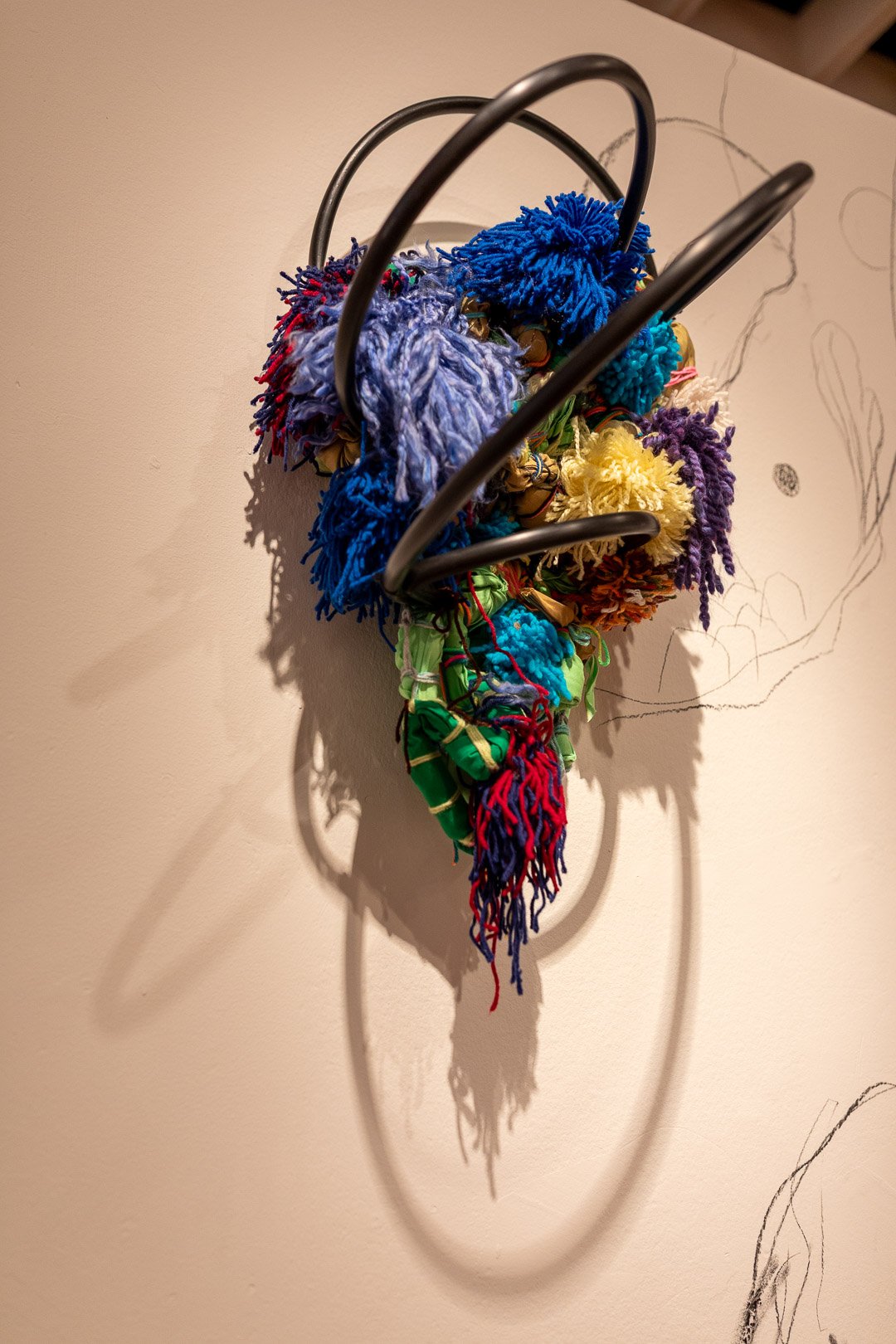  I Am Here: Fragments, Trances, and Improvised Architectures,  2026 (Detail View)  Photography by Laura Serdiuk, Women in the Arts, Inc. 