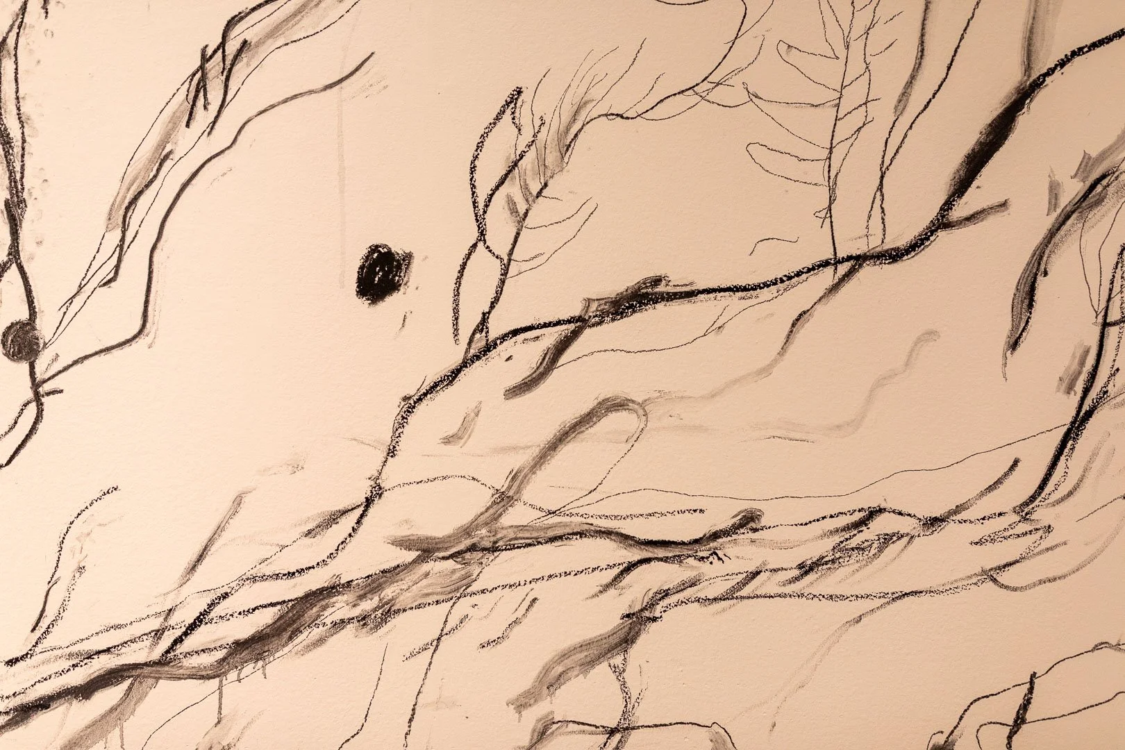 I Am Here: Fragments, Trances, and Improvised Architectures,  2026 (Detail View)  Photography by Laura Serdiuk, Women in the Arts, Inc. 