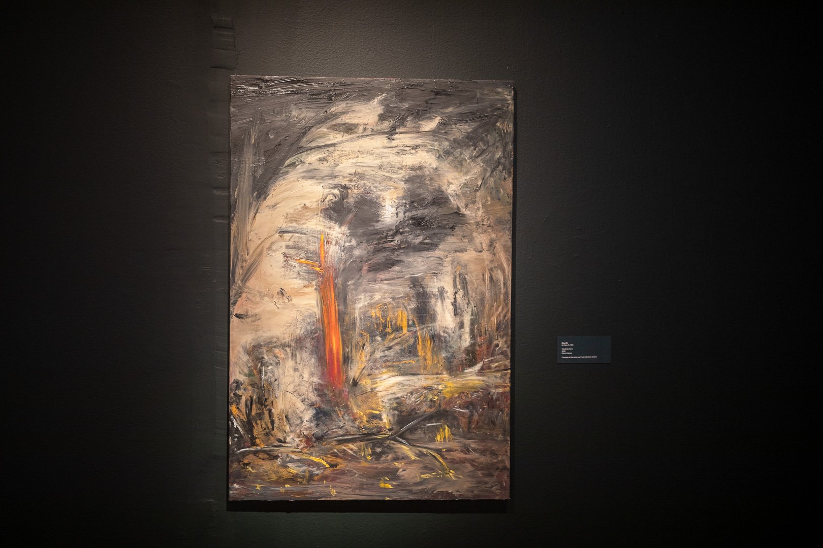  Ema Ri  (b. Miami, FL, 1988)  This Ends Here  2026  Oil on Canvas  60 x 40 inches  Courtesy of the Artist and Fredric Snitzer Gallery  Photography by Laura Serdiuk, Women in the Arts, Inc. 