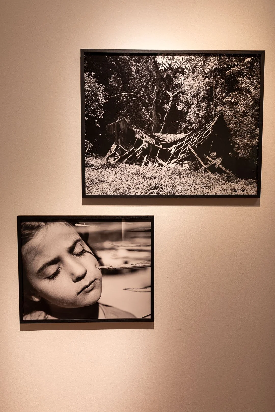  Top:  Rose Marie Cromwell  (b. Sacramento, CA, 1983)  Sunken Mine  2022  Photograph  40 x 50 in.  Courtesy of the Artist and VISU Contemporary  Bottom:  Rose Marie Cromwell  (b. Sacramento, CA, 1983)  Sticks  2026  Photograph  30 x 24 in.  Courtesy 