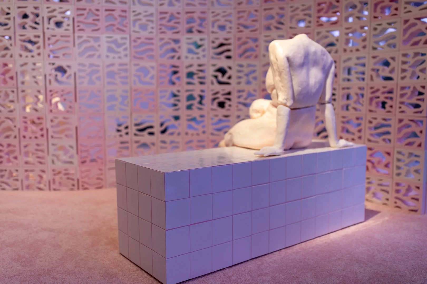  ALL WET ON A PINK CLOUD WEARING ROSE COLORED GLASSES,   2026 (Detail View)  Photography by Laura Serdiuk, Women in the Arts, Inc. 