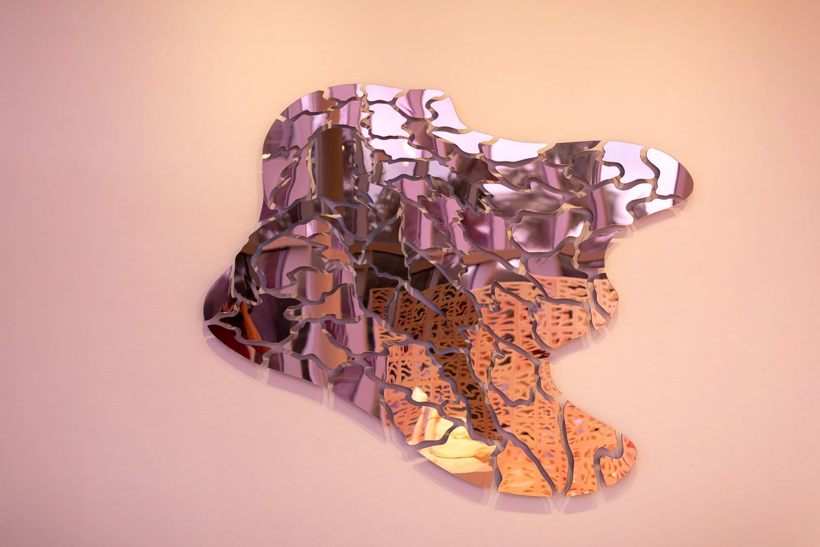  ALL WET ON A PINK CLOUD WEARING ROSE COLORED GLASSES,   2026 (Detail View)  Photography by Laura Serdiuk, Women in the Arts, Inc. 