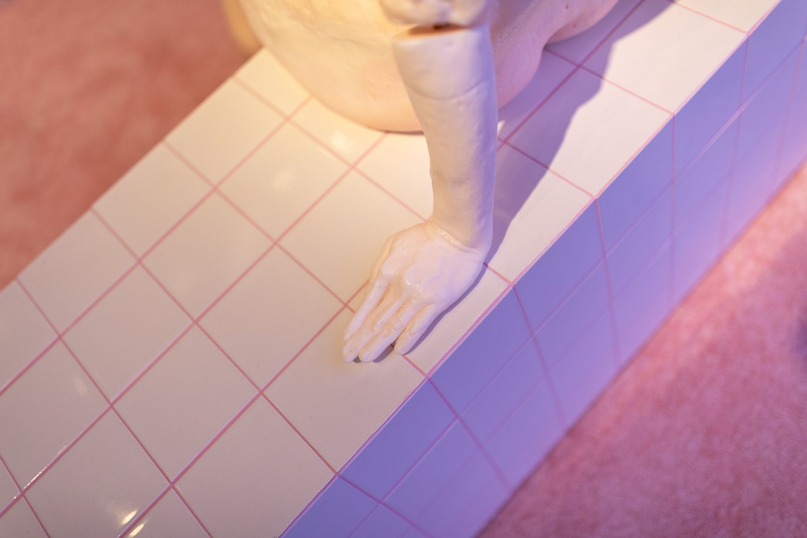  ALL WET ON A PINK CLOUD WEARING ROSE COLORED GLASSES,   2026 (Detail View)  Photography by Laura Serdiuk, Women in the Arts, Inc. 