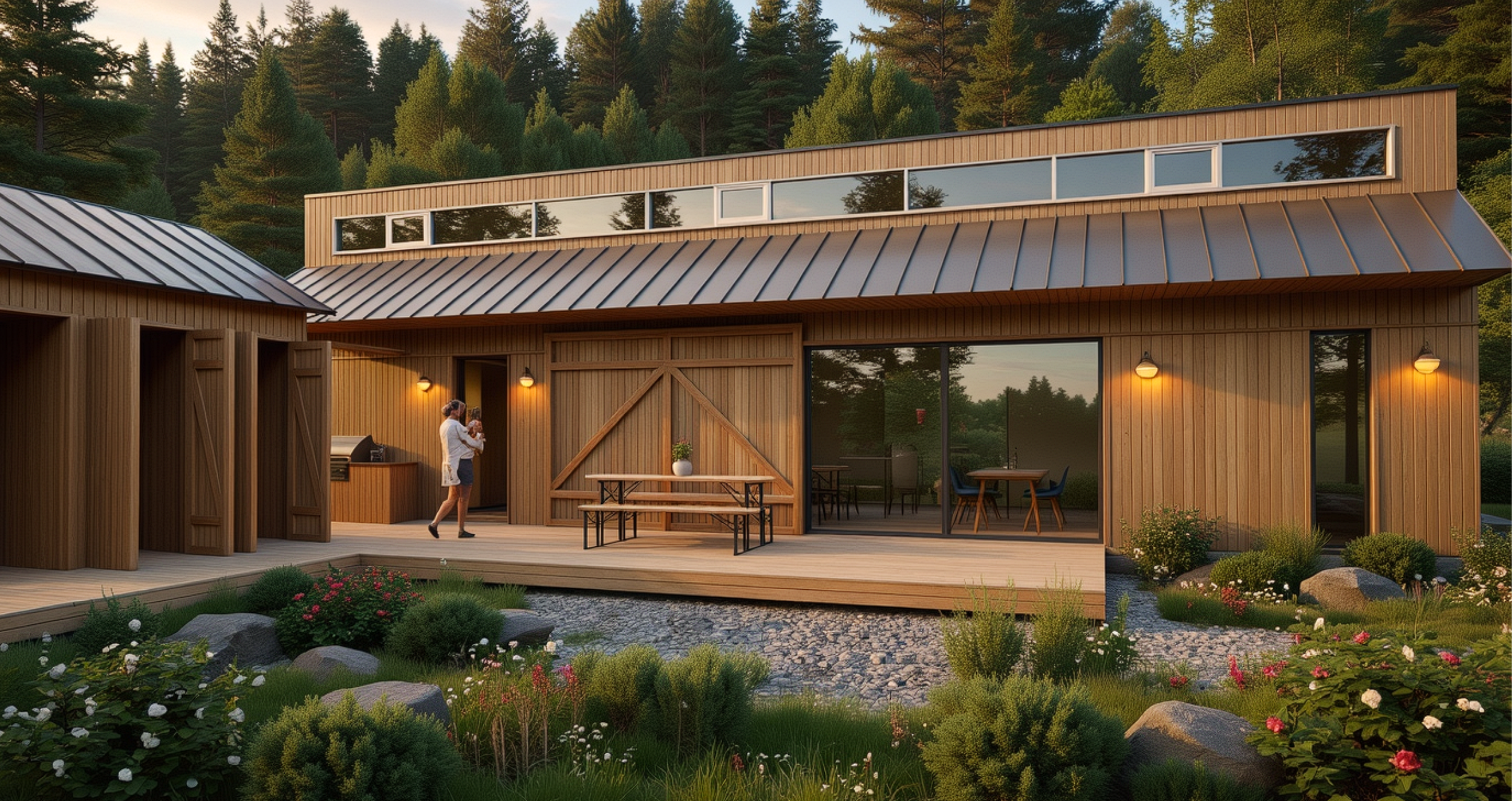 Modular home, modular shed, modular garage, modern home,