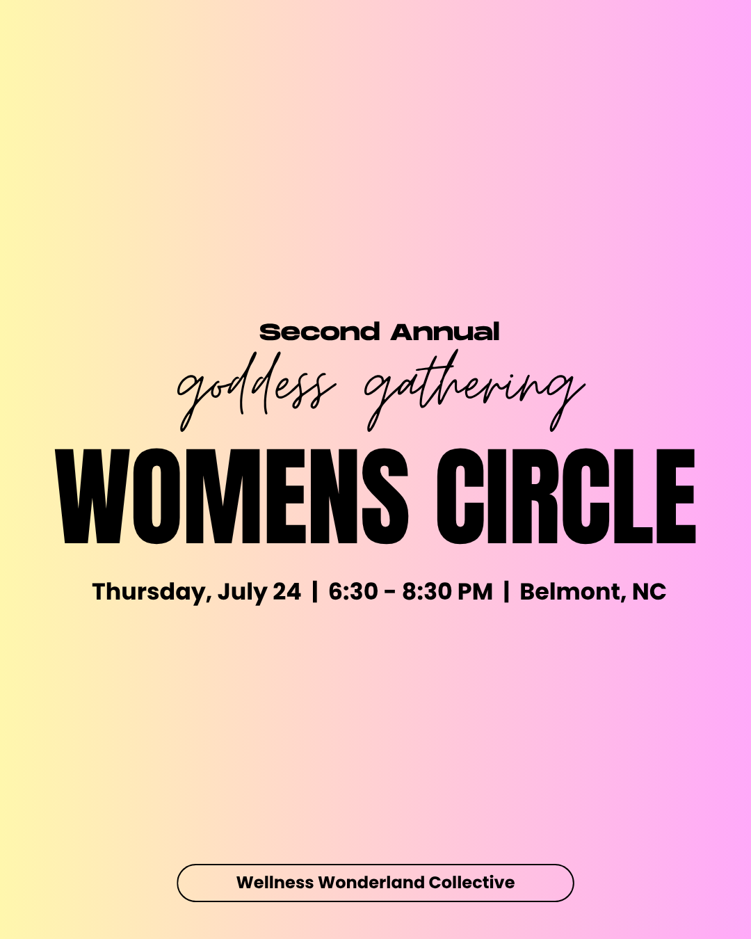 The second annual Goddess Gathering