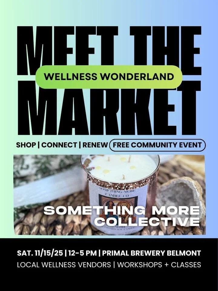 ✨ MEET THE MARKET ✨
We&rsquo;re so excited to introduce you to our amazing vendors for the Wellness Wonderland Holiday Market! 

@somethingmorecollective  ft. Reiki-infused intention candles and spiritual kits!

Come shop, connect, and feel renewed f