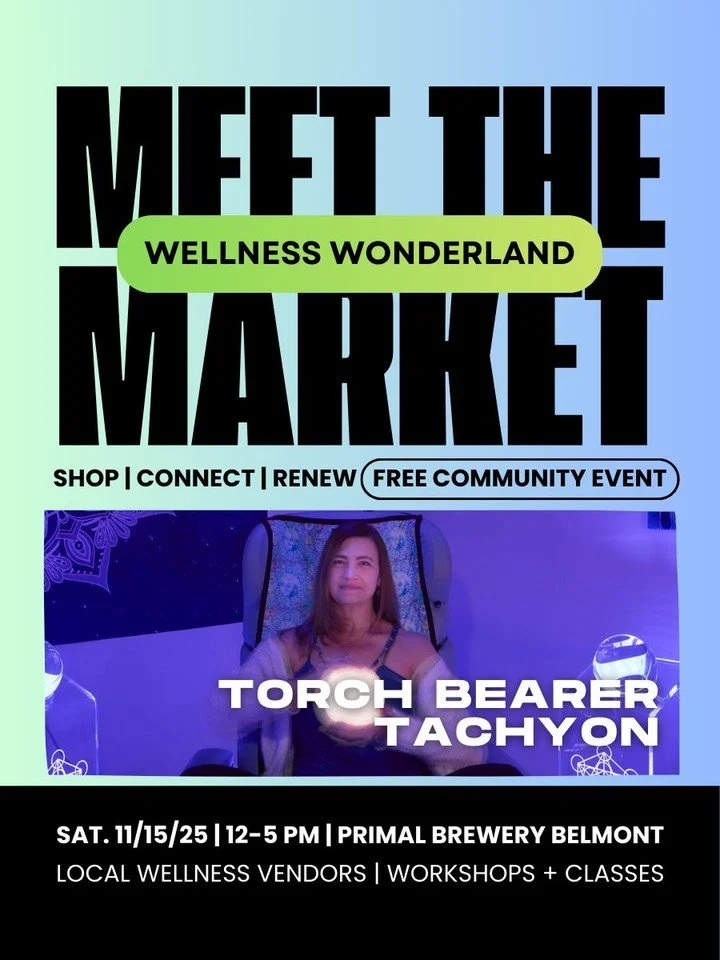 ✨ MEET THE MARKET ✨
We&rsquo;re so excited to introduce you to our amazing vendors for the Wellness Wonderland Holiday Market! 

@tachyontorch  ft. tachyonized merch and EMF protection + gift cards to the Tachyon Chamber! What is Tachyon, you ask? We