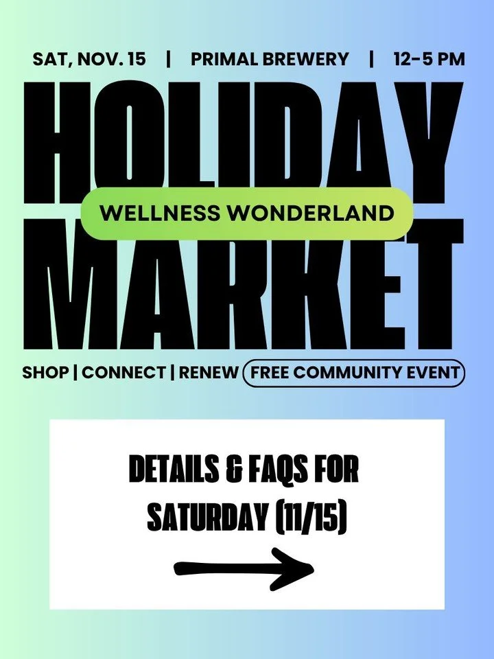 🌟 Plan Your Market Day! 🌟

Get ready for an amazing day filled with wellness, community, local artisans and practitioners, and fun workshops! Here&rsquo;s what you need to know:

🗓️ Exciting rotating workshops and classes throughout the day. (Limi