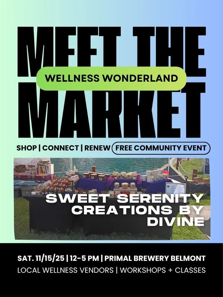 ✨ MEET THE MARKET ✨
We&rsquo;re so excited to introduce you to our amazing vendors for the Wellness Wonderland Holiday Market! 

@swtsrntycr8tions  is a handcrafted self-care brand dedicated to promoting healing, relaxation, and intentional living th