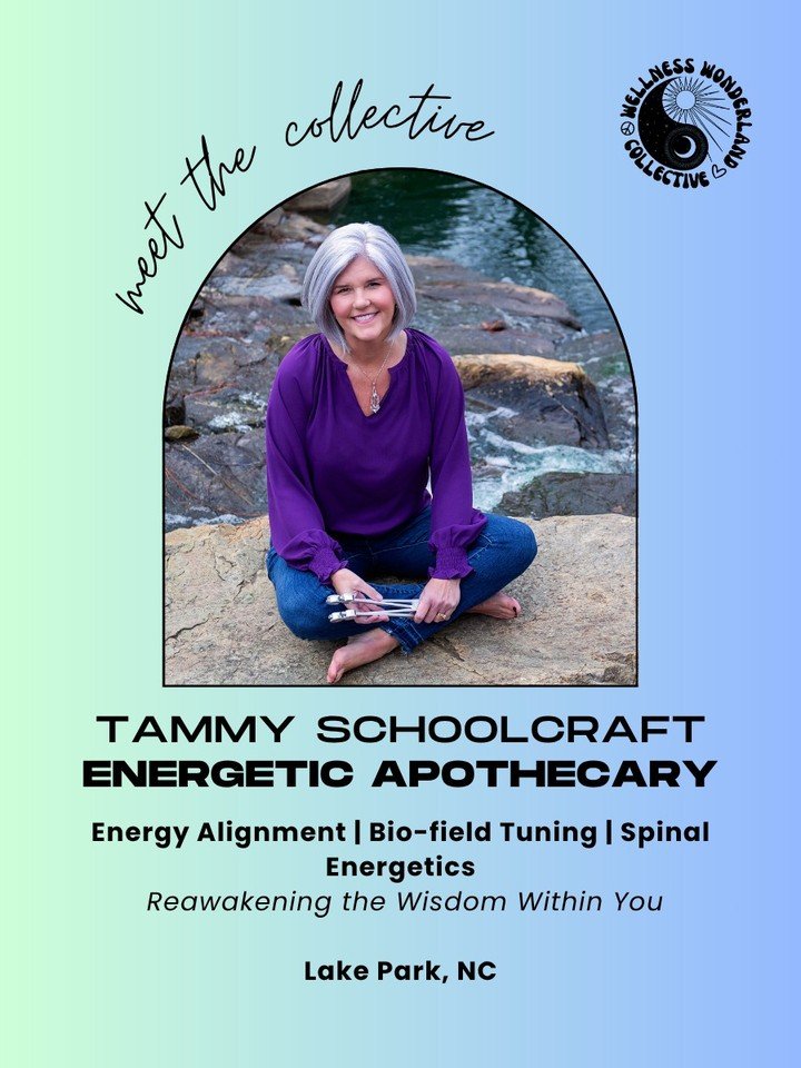 ✨ Collective Spotlight ✨

Tammy Schoolcraft is a Wellness Guide and Energy Medicine Practitioner based in Indian Trail, North Carolina, serving the greater Charlotte area through both in-person and remote sessions 🤍

She is the founder of Energetic 