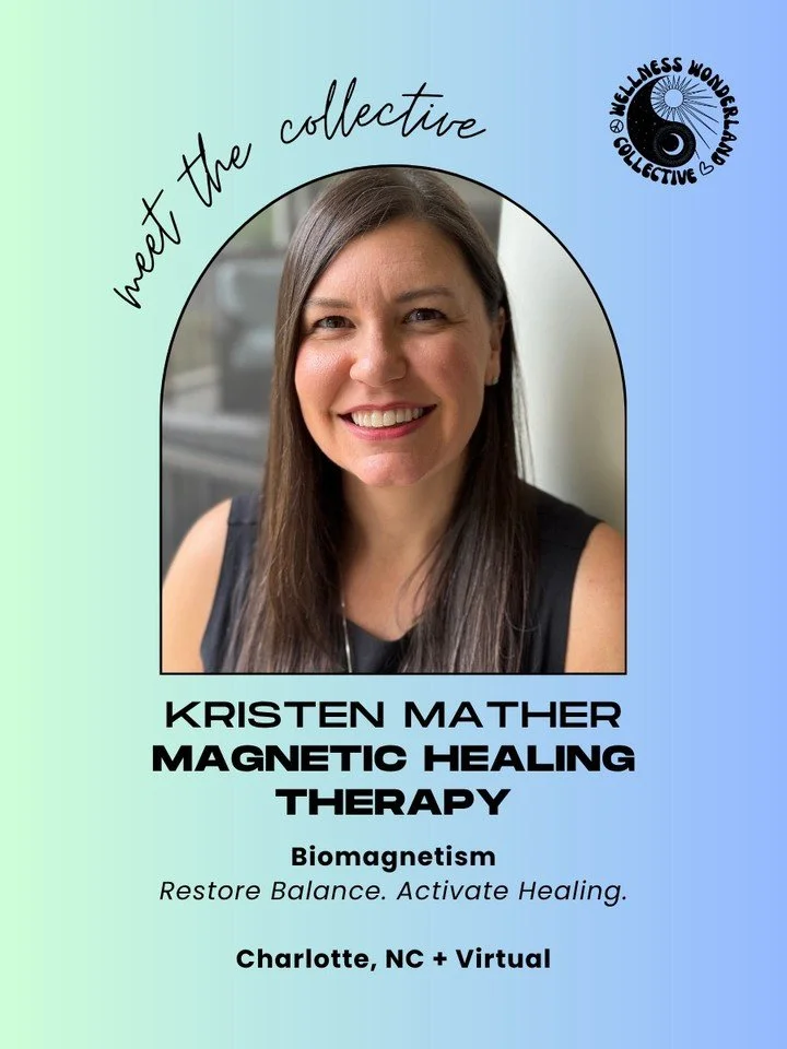 ✨ Collective Member Spotlight ✨

Meet Kristen, founder of Magnetic Healing Therapy, offering biomagnetism sessions both in-person in Charlotte and remotely. 

After beginning her own health journey and later seeking deeper answers as a mother, Kriste