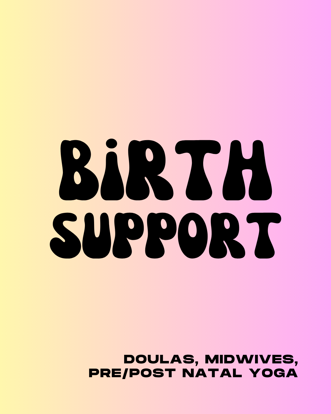 Charlotte, North Carolina birth support, doulas, midwives, pre/post natal yoga, wellness wonderland collective