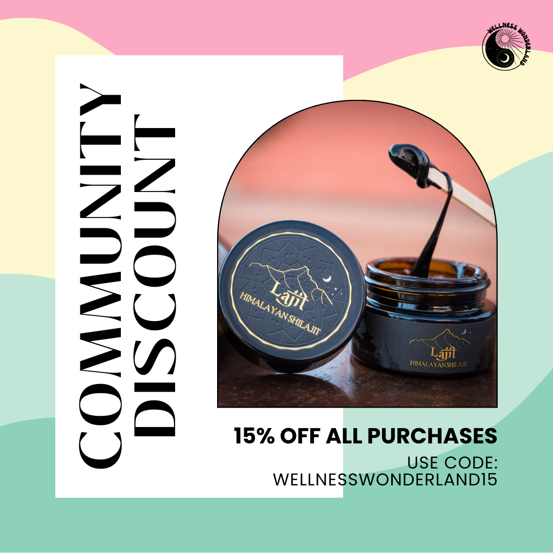 wellness wonderland collective, shilajit, ayurvedic herbs, ayurveda near me, holistic health and wellness