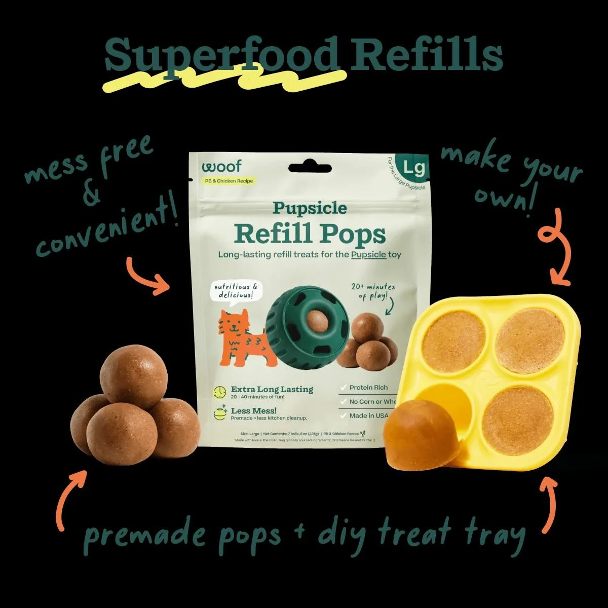 Meet the Woof Pupsicle
Perfect for keeping pups busy, calm, and happy - especially for enrichment time, crate training, or when you just need a break🐾💜
Stop by Bonez &amp; Pawz to grab one for your dog!  #BonezAndPawz #ToyOfTheWeek
#DogEnrichment #