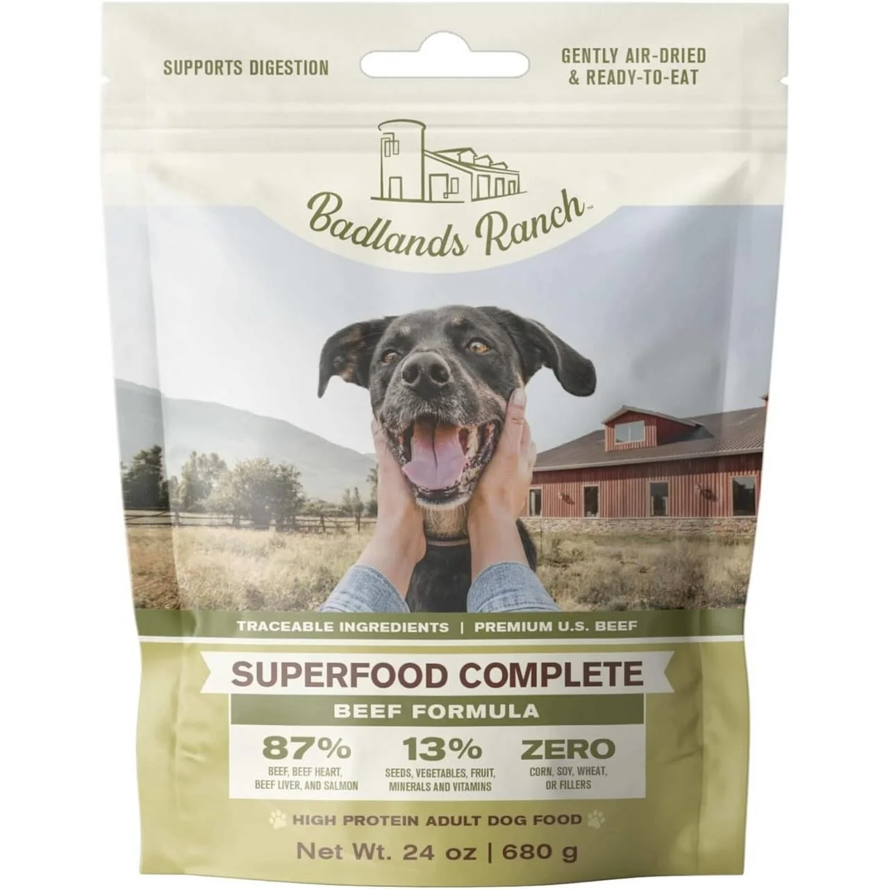 Fuel your pup with real, air-dried nutrition 🐶✨
Badlands Ranch Superfood Complete is packed with beef, organ meats, salmon, and anti-inflammatory superfoods like turmeric, ginger, flax, and blueberries.

Raw-inspired nutrition without the raw mess ?