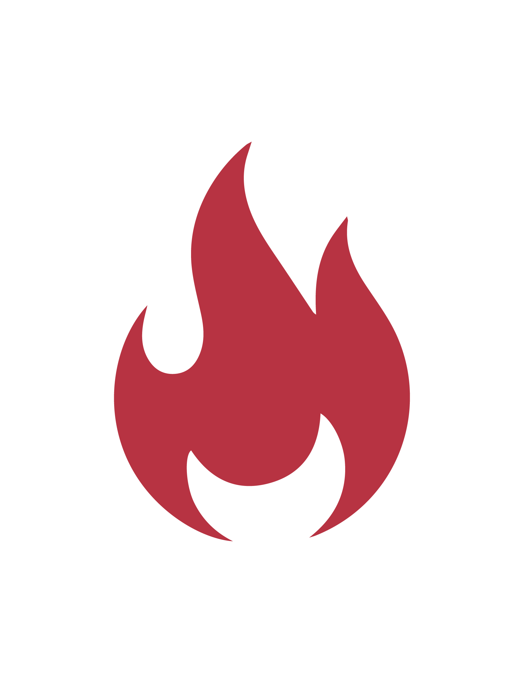 Illustration of a red flame