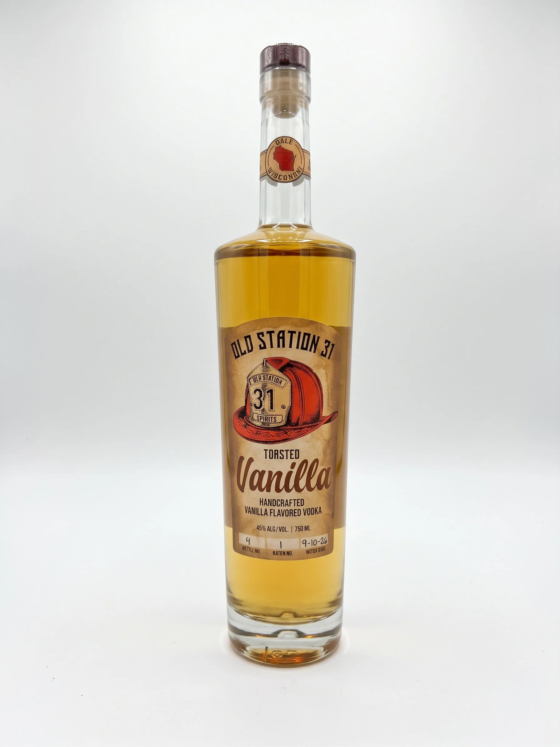 Vanilla Vodka Bottle Toasted
