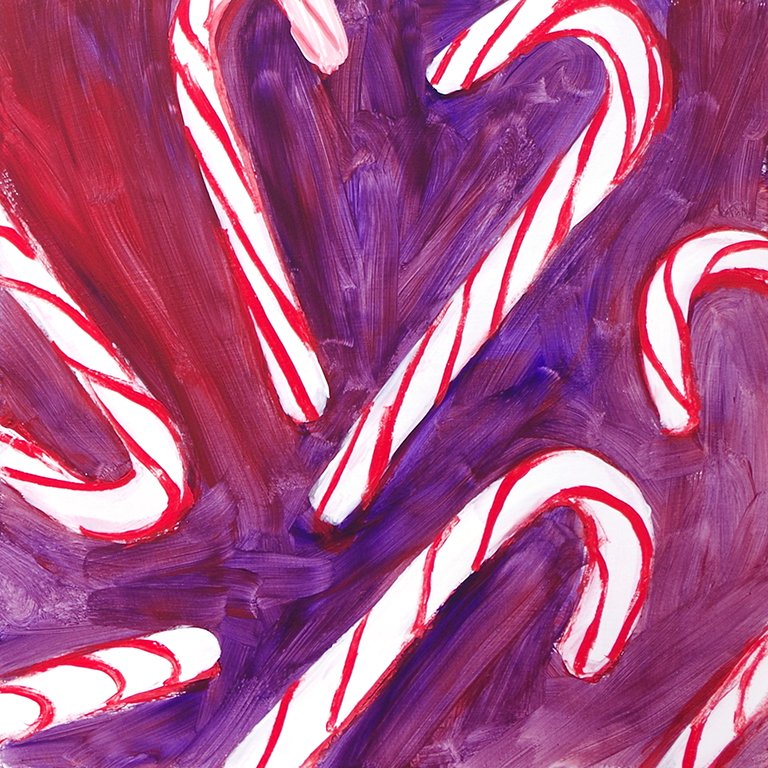 Candy Canes - Original Artwork