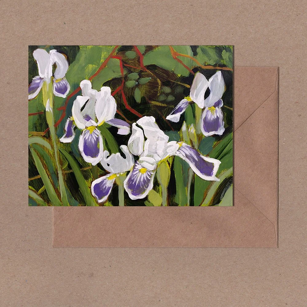 Irises - Blank Card