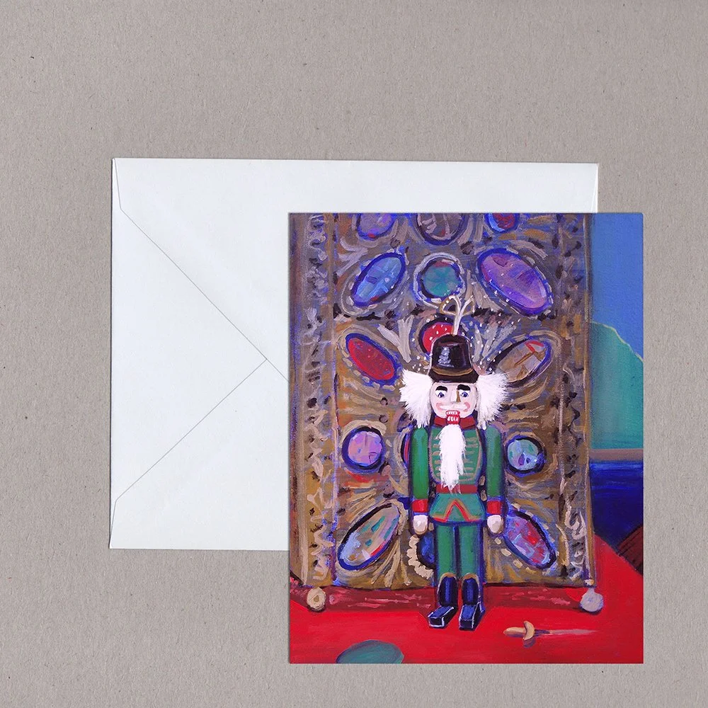 The Green Nutcracker - Blank Card