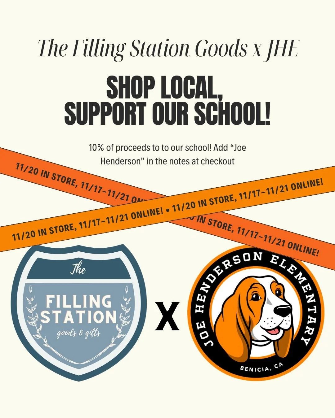 From November 17-21, shop online at The Filling Station Goods and 10% of your purchase will be donated back to Joe Henderson. Just add &ldquo;Joe Henderson&rdquo; in the notes section at checkout to make sure your purchase counts!

Prefer to shop in 
