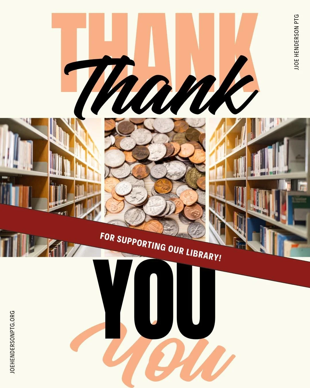 Thank you to our amazing families for your generosity during our coin drive. We raised a whopping $4,578 which will go directly to our library! Every contribution helped, whether it was spare change, encouragement, or enthusiasm. When our library win