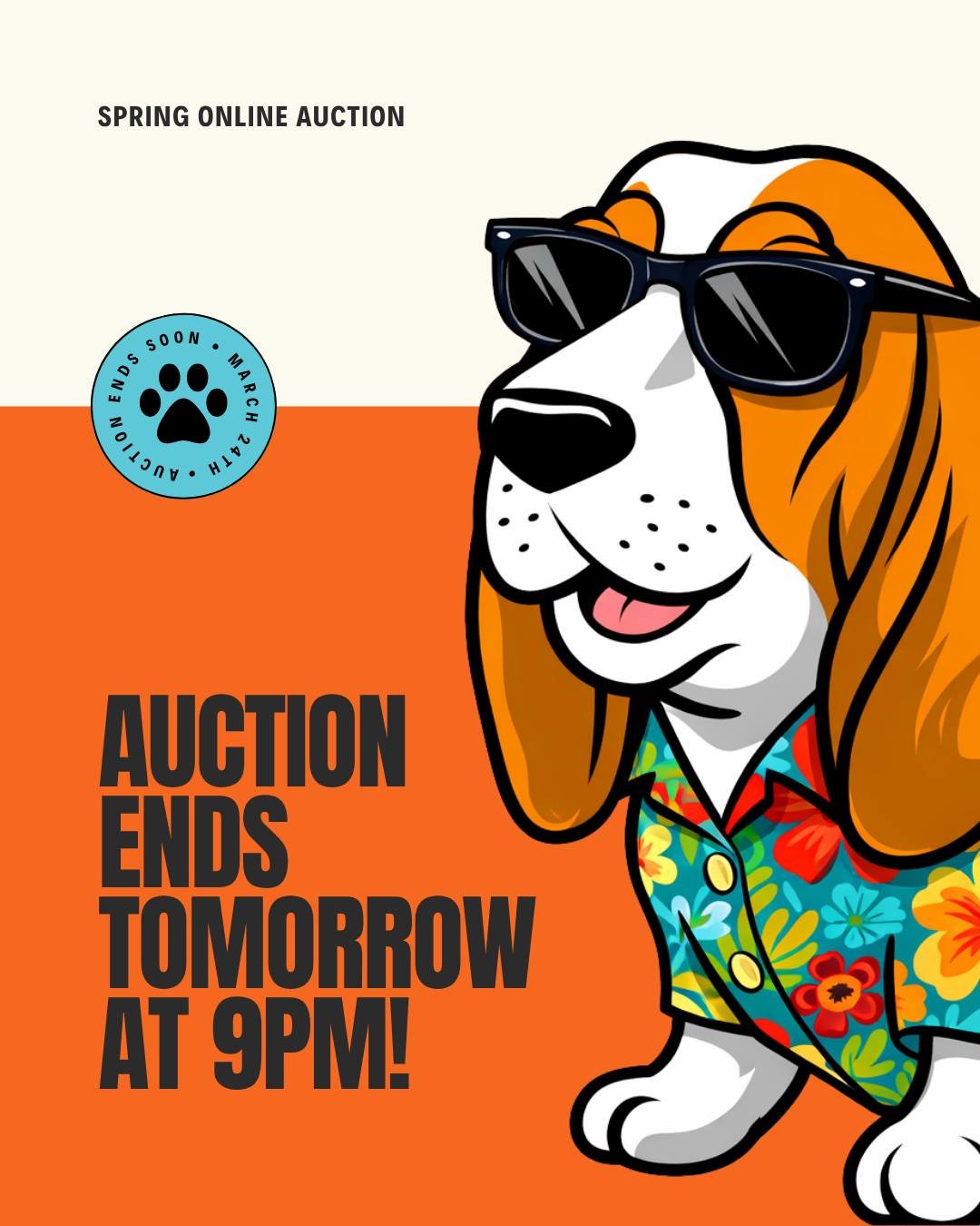 Last chance! Our online auction ends TOMORROW (March 24) at 9pm!

Don't miss out on amazing items like soccer registration, a Disney package, Giants tickets, wine, and so much more! Score something great while supporting our students, it's a win-win.