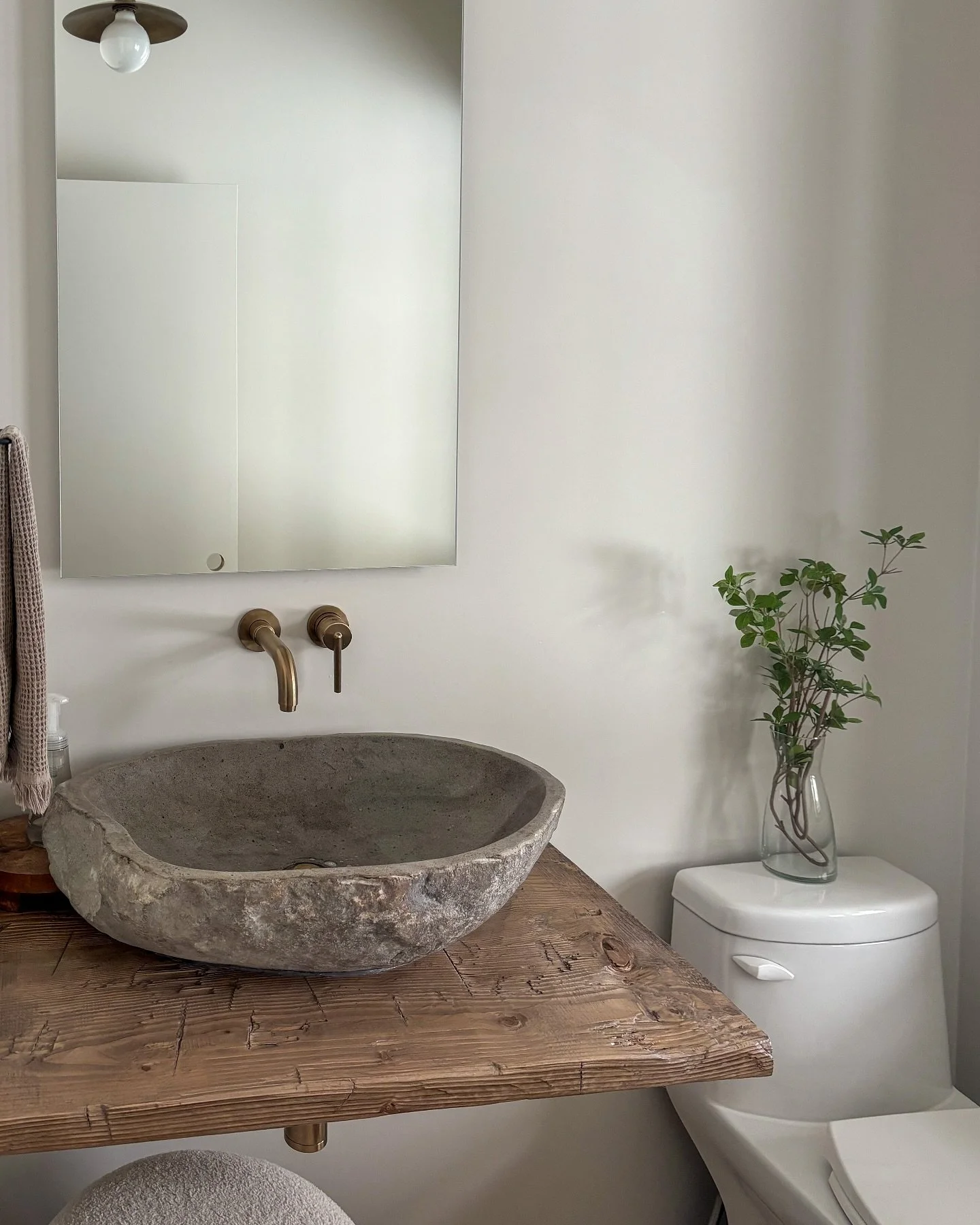 Our Weathered stain on a customer&rsquo;s countertop. 

Photo by @grandewestbuilders