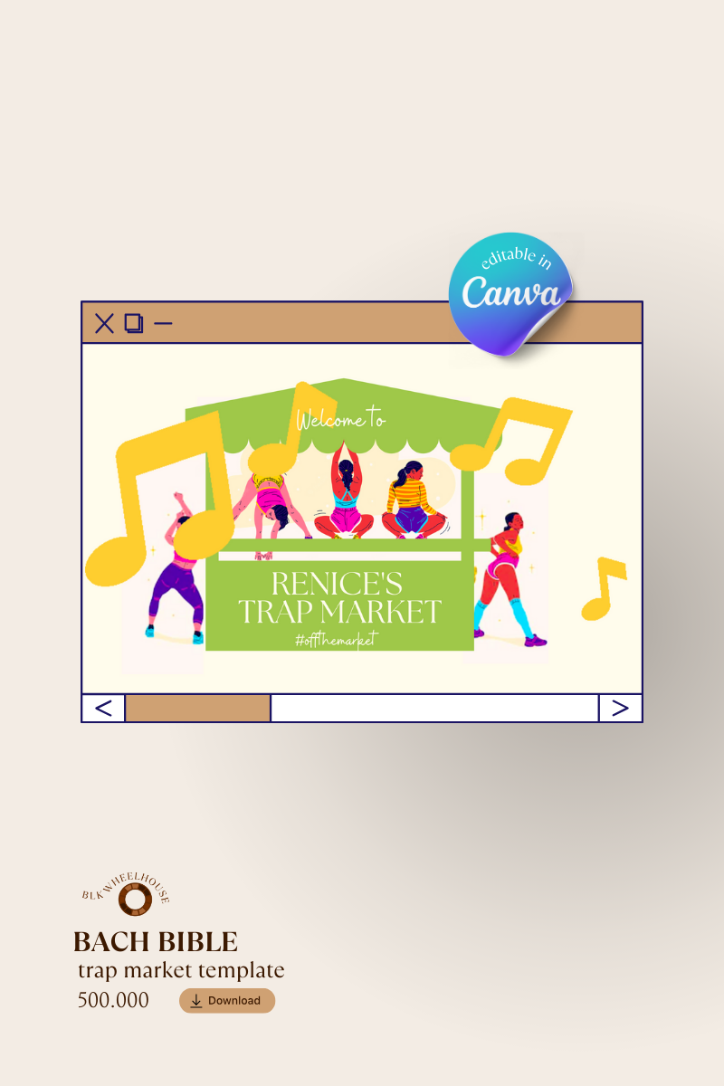 500.  Bach Party Itinerary "OFF THE MARKET " [Editable Template]