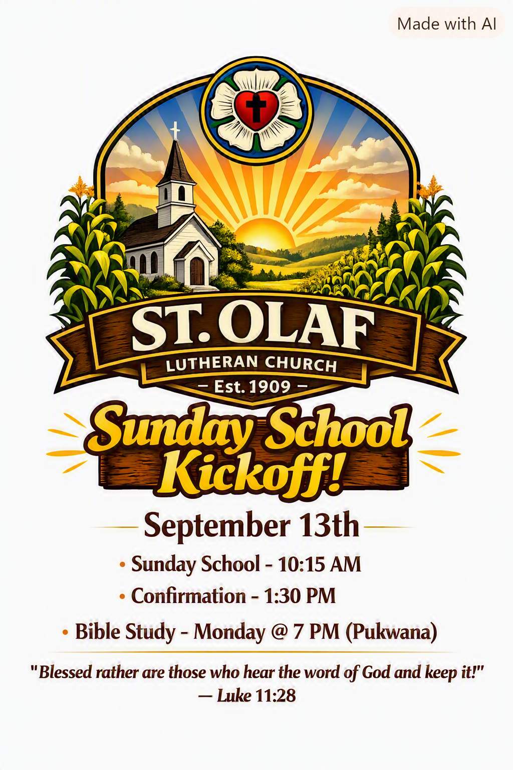 Sunday School Kick-Off!