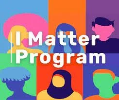 "I Matter Program" text over colorful silhouettes of diverse people