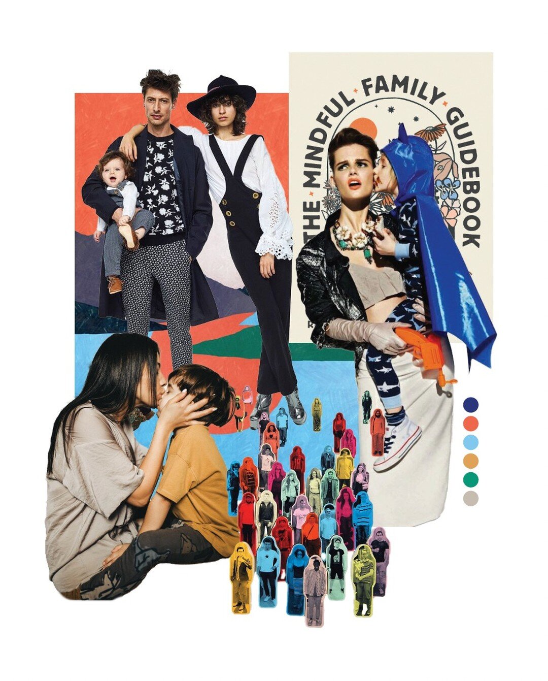 Fam Bam - a vision board. I put together this projection of realistic hope for my family life (are you supposed to shoot for &quot;realistic&quot; when vision boarding?) -- the colorful chaos and flavor of love that is balancing calendars, managing e