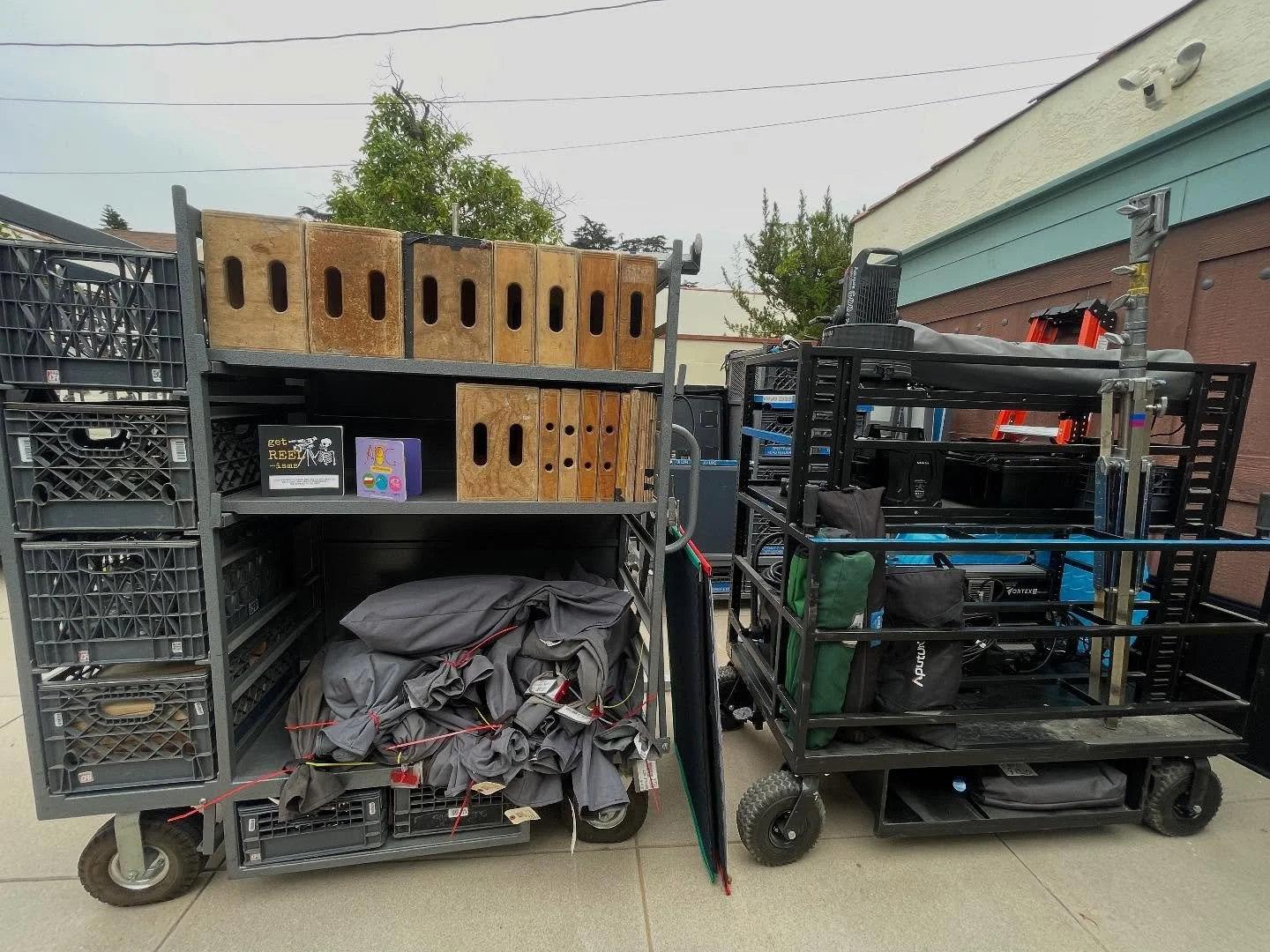 Behind every beautifully lit shot is a team grinding at the G&amp;E carts. Learn the ins and outs of real-world filmmaking with #GetReelisms. Perfect for new directors, film students, and set crew alike. #FilmmakerEducation #SetLife #GripAndElectric