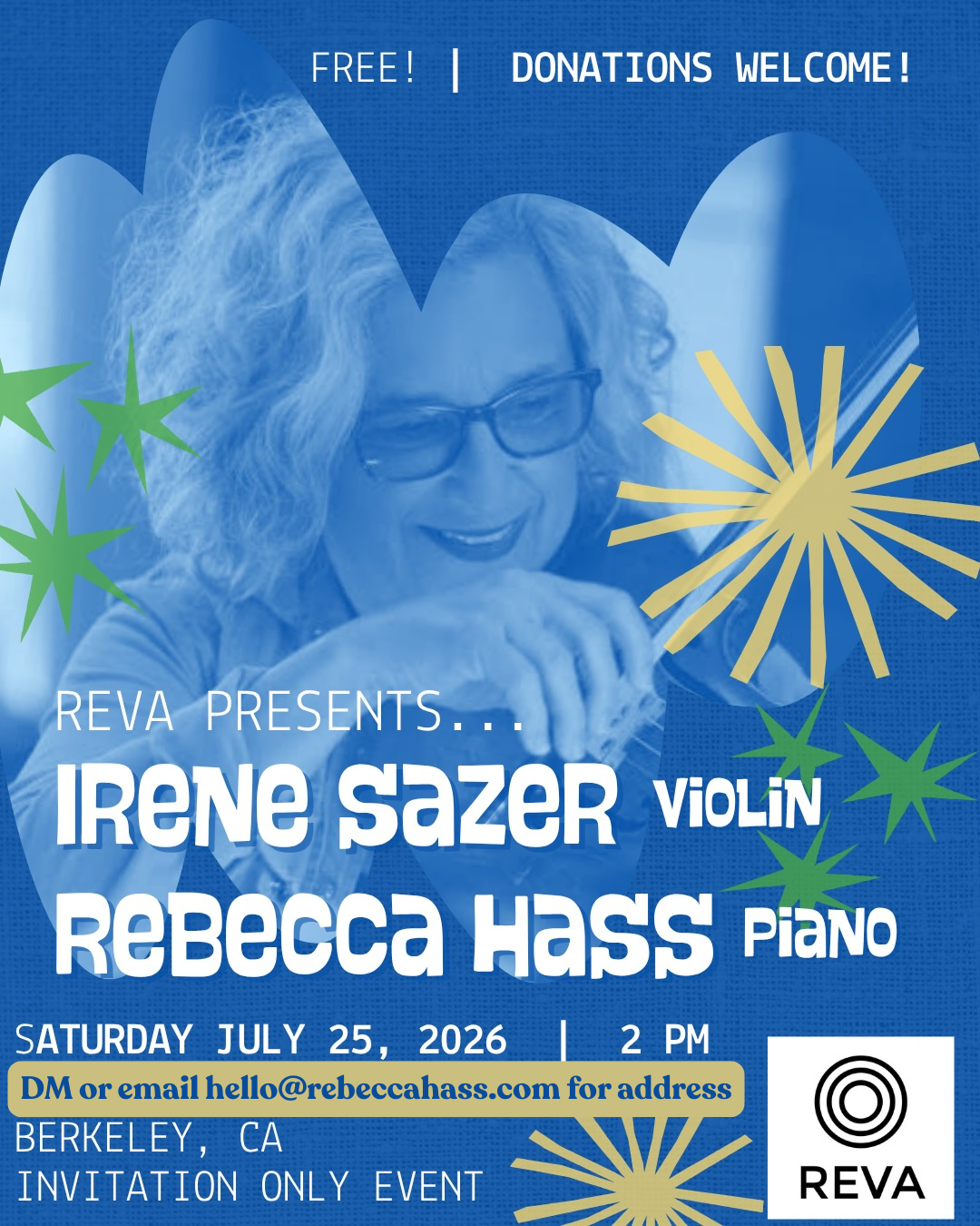 House concert with Irene Sazer