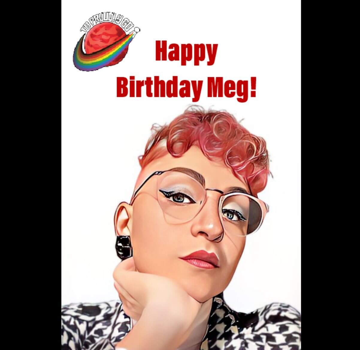 Wishing a very happy birthday to @meg.margulis, our Chief Graphic Designer! 🎉🎂🥳🖖