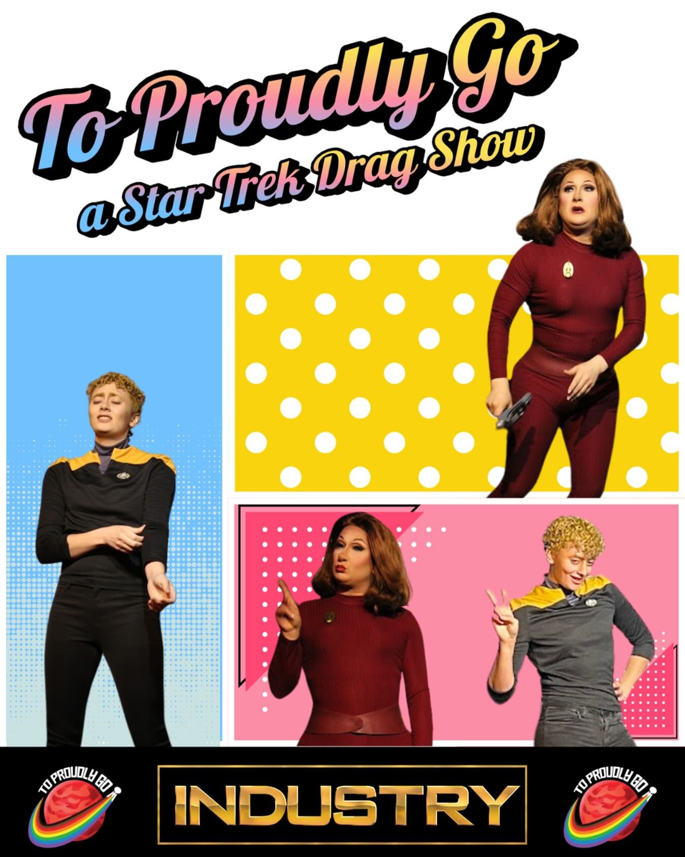 Catch Major Kira and Chief O&rsquo;Brien aboard Deep Space Industry this Saturday at 6pm! @theheatherwood and @kingthatcherblack host our Trekkie party where you&rsquo;ll find 2-for-1 drinks, bingo, charity raffles, and more! Will we see you there? ?
