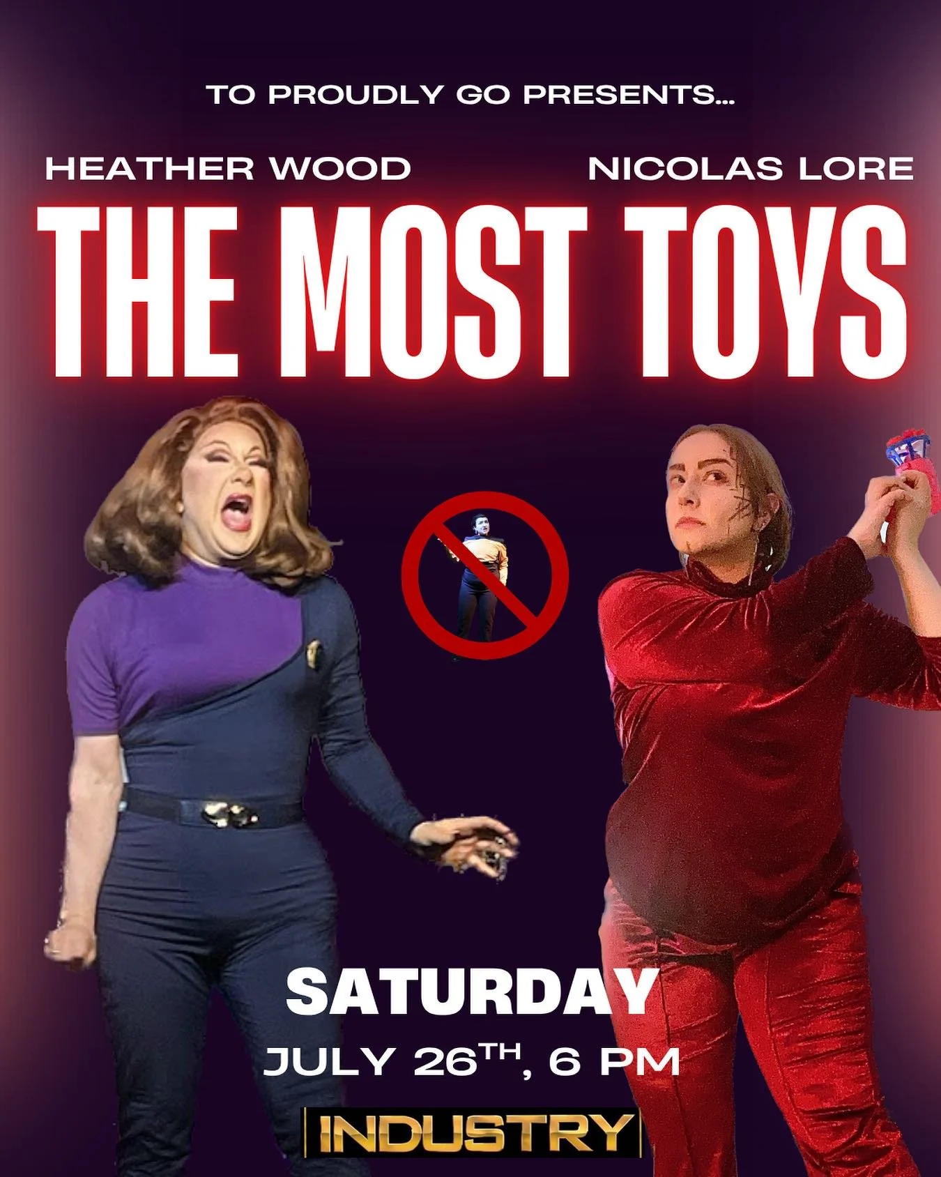 Did you ever think, &ldquo;Wow. The Star Trek: The Next Generation episode The Most Toys is really good, but I wish there was more drag in it.&rdquo; Yeah, us too. Come join @theheatherwood as Varria and @nicolaslorenj as Kivas Fajo this Saturday at 