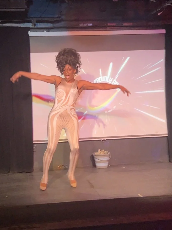 @theheatherwood and @romancinggodiva kicking off our season 3 premiere of #StarTrekStrangeNewWorlds as #NumberOne and #Uhura! Check out our Trek&rsquo;tastic #dragshow 6pm Saturdays at @industrybarnyc for new #StarTrek episode viewings, 2-4-1 #happyh